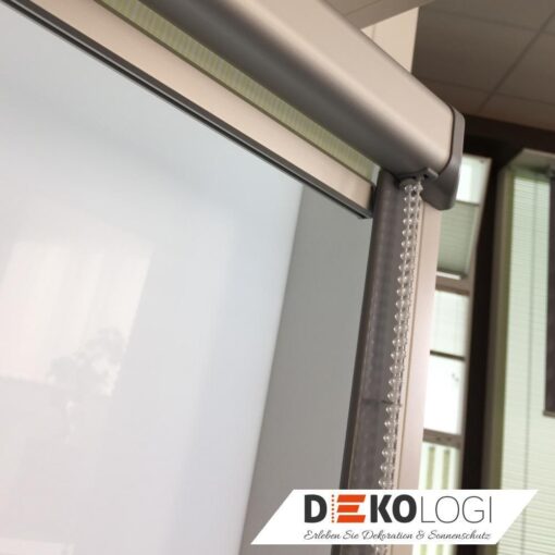 Glasleistenrollo Modul silber