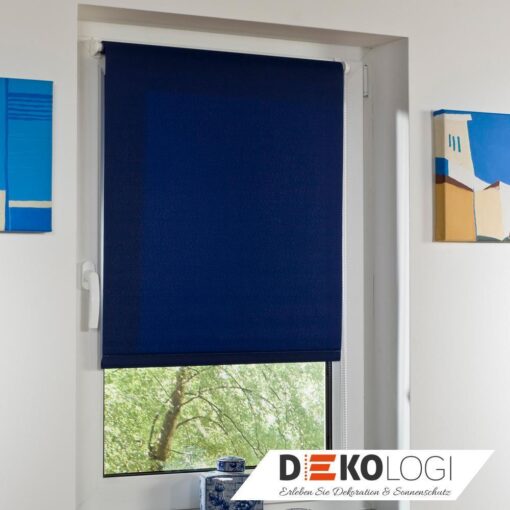Klemmfix Rollo Lichtdurchlässig blau 1 Klemmträger