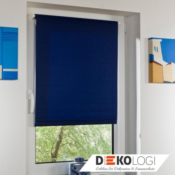 Klemmfix Rollo Lichtdurchlässig blau 1 Klemmträger