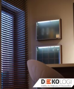 Holz Jalousie Maßanfertigung ohne Bohren schwarz