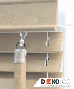 Maßjalousie Holz Leiterkordel Natur