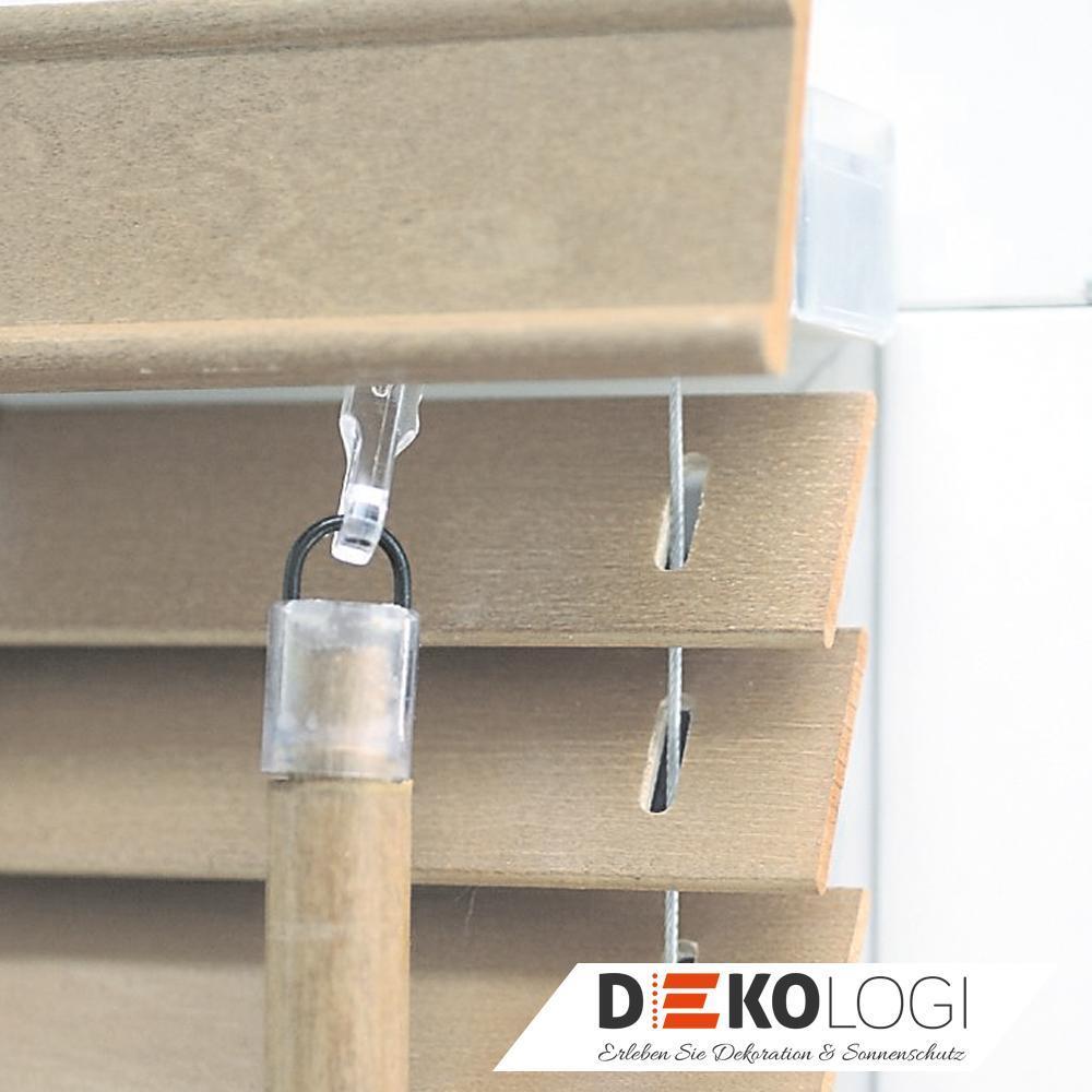 Maßjalousie Holz Leiterkordel Natur