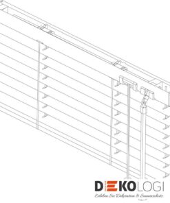 Piktogramm Aluminium Jalousie Wendestab rechts