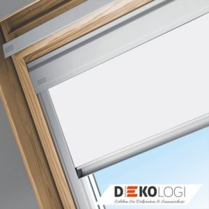 Verdunkelungsrollo Classic 4288 weiß Führungsschienen