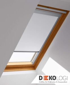 Eingebautes Classic Rollo Holzfenster weiß