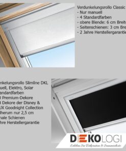 Produktvorteile Verdunkelungsrollo DBL