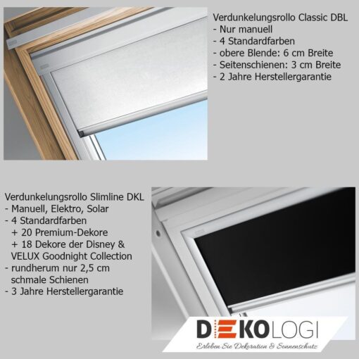 Produktvorteile Verdunkelungsrollo DBL
