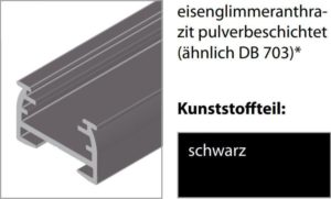 Profile Antrazit Tag und Nacht mit zwei Stoffen Doppel Plissee Fenster Thermo Stoff