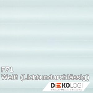 F71 Weiß Faltrollo