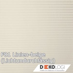 F81 Linien-beige Sichtschutz