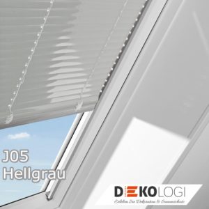 Lamellenjalousie mit Schienen J05 Hellgrau ZJA