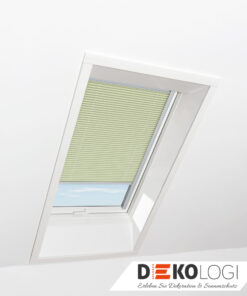 Roto Plissee grün und hellgrün