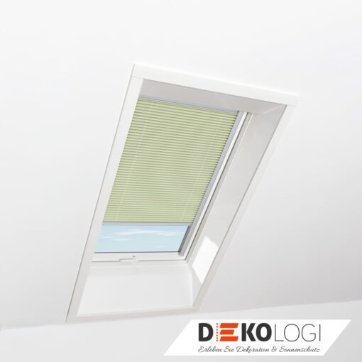 Roto Plissee grün und hellgrün