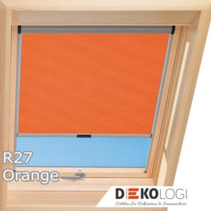 R27 Orange Roto Sichtschutzrollo Original ZRE