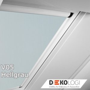 Roto Verdunkelungsrollo V05 Hellgrau Modell ZRVM