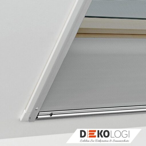 ZRI Netz grau auf dem Dachfenster