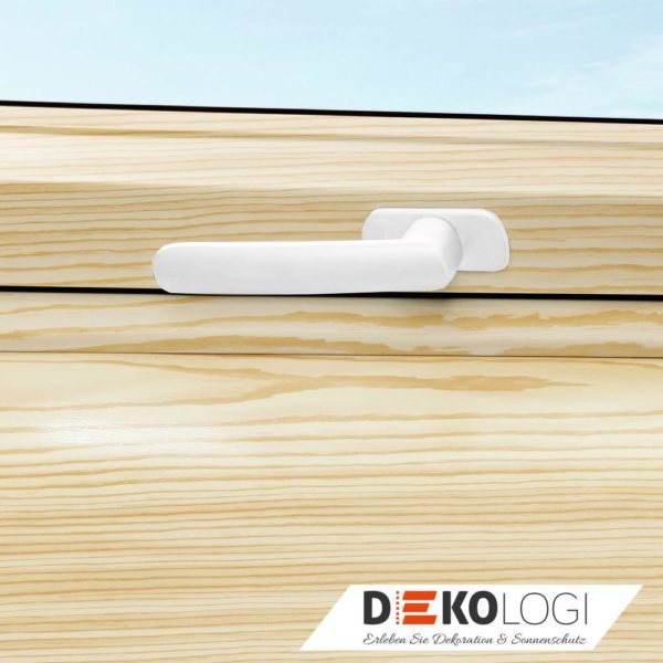 Original Roto Griff in Weiß für R6, R8 Holz