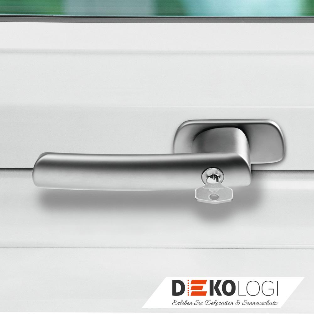 Roto Abschließbarer Griff in Silber für R6, R8 Kunststoff