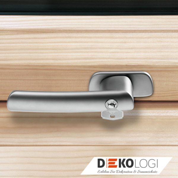 Roto Abschließbarer Griff in Silber Serie R6, R8 Holz