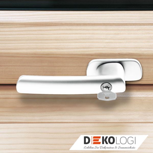 Roto Abschließbarer Griff in Weiß für R6, R8 Holz / ZUB GRF R6R8H WHITE ASB CLEAN