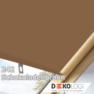 Sichtschutz Rollo 242 Schokoladenbraun