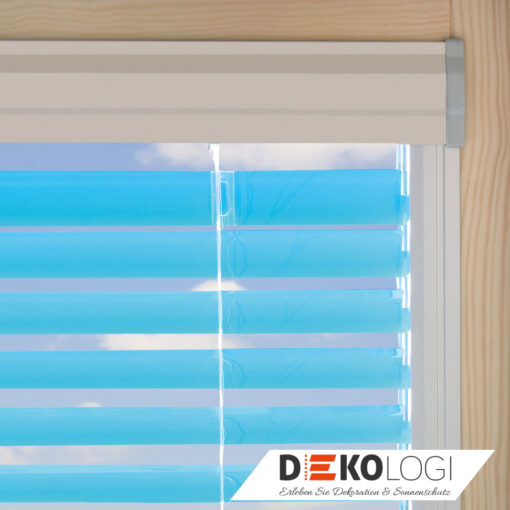 Lamellenfarbe blau Jalousie