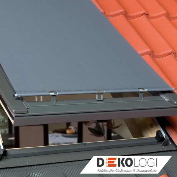 Außenansicht Außenrollo AMZ Ziegeleindeckung