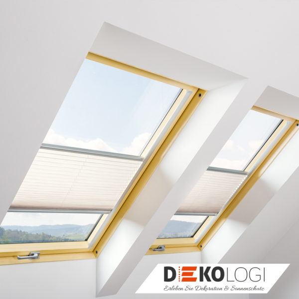 Sichtschutz Plissees in weiß APS