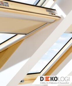 Zwei Fakro ARF Rollos in beige