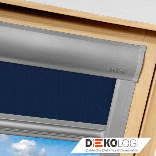 Original Fakro Verdunkelungsrollo mit Blauen Stoff 1