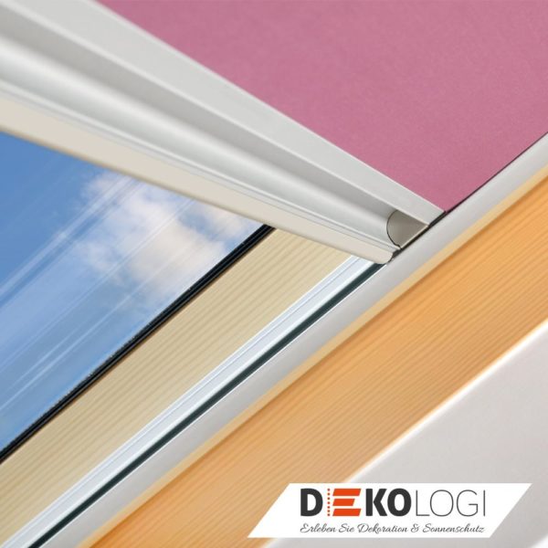 Silberne Schiene mit Pinken Stoff Holzrahmen