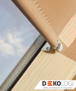 Sichtschutzrollo mit Krallen für Fakro Dekor beige