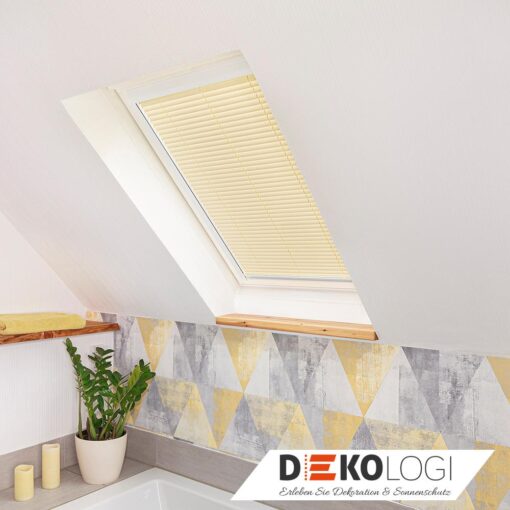 Dachfenster Jalousie Innen Lamellenjalousie mit Schienen