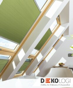 Fakro Wabenplissee Waben Technik Fakro Faltstore Original Thermo weiß uni grün