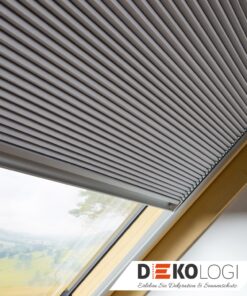 Fakro Wabenplissees mit Schienen in grau APF