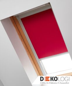 Bloc Blind rotes Verdunkelungsrollo für Dachflächenfenster