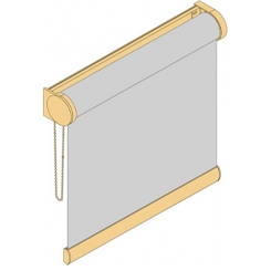 Mittelgroßes Rollo mit Trägerprofil