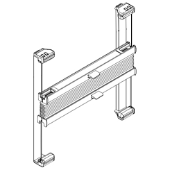 Plissee Zeichnung verspannte Anlage geklebt