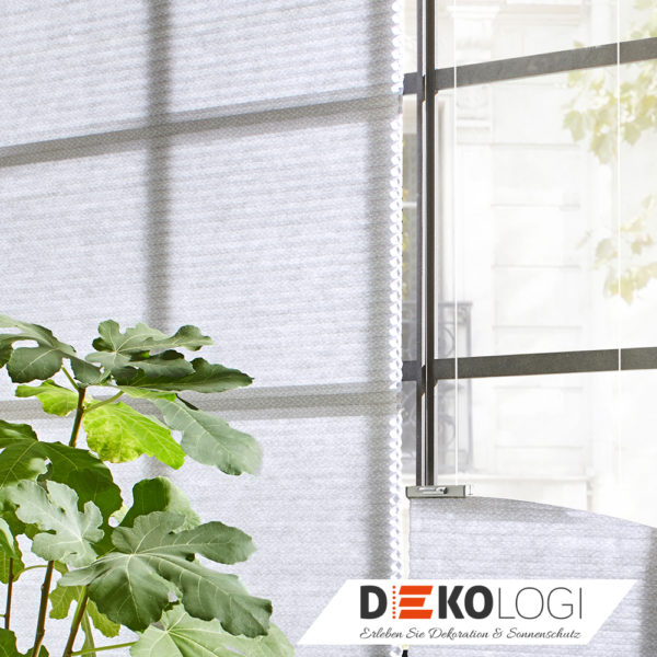 Wabenplissee Raumbild nach Maß Badezimmer Küchen ohne Bohren Transparent blickdicht