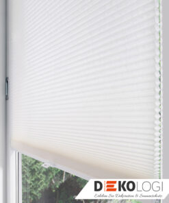 Wabenplissee weiß nach Maß Badezimmer Küchen ohne Bohren Transparent blickdicht