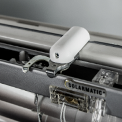 Maß Aluminium Jalousie Klemmhalter weiß