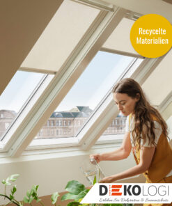 Sichtschutzrollo beige Velux Nature Sonnenschutz Kollektion