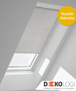 Graues Rollo Velux Nature Kollektion mit recycelten Materialien