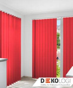 Vertikal Lamelle nach Maß in rot