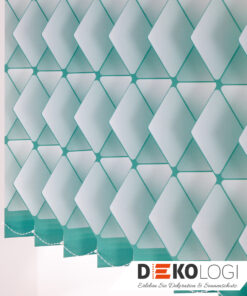 Design Lamellenvorhang im Grünton