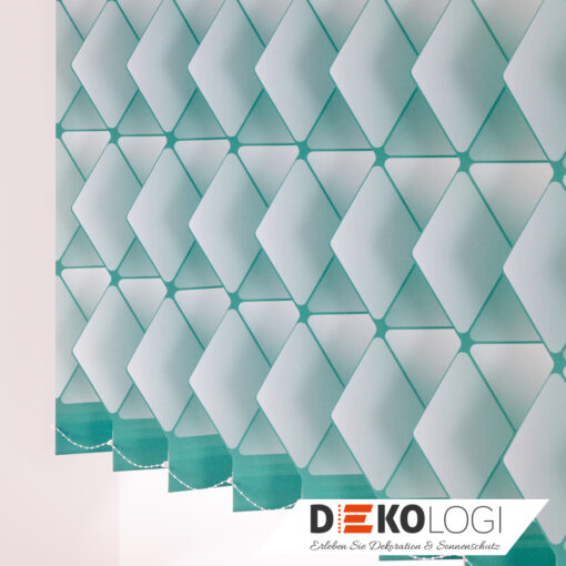 Design Lamellenvorhang im Grünton
