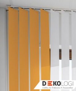 Vorhang Vertikal in weiß und gelb