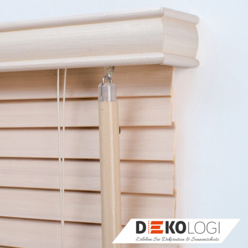 Sichtschutz für Fenster in beige Nahaufnahme