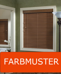 Farbmuster Holz Jalousien