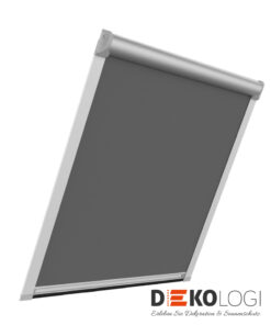 Roto Solar Verdunkelungsrollo mit silbernen Schienen